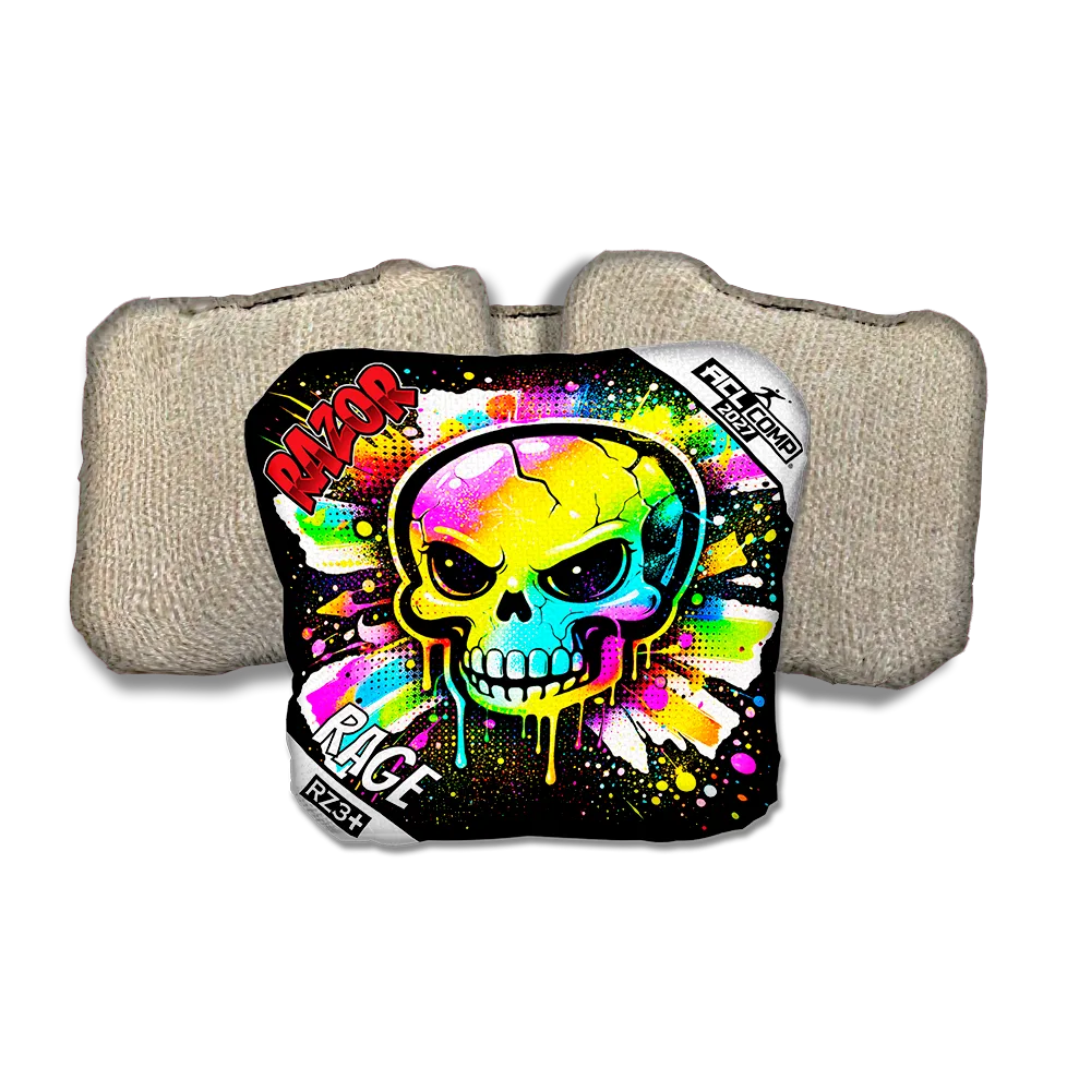 Rage COMP Skull SP Tan Back Cornhole Bags