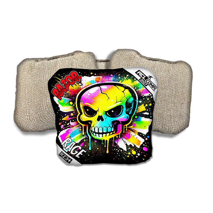 Rage COMP Skull SP Tan Back Cornhole Bags