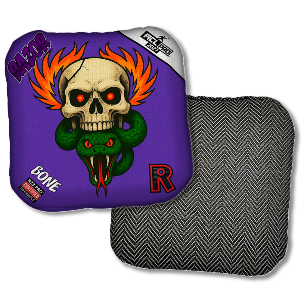 Bone PRO Skull Fire Black Back Product View
