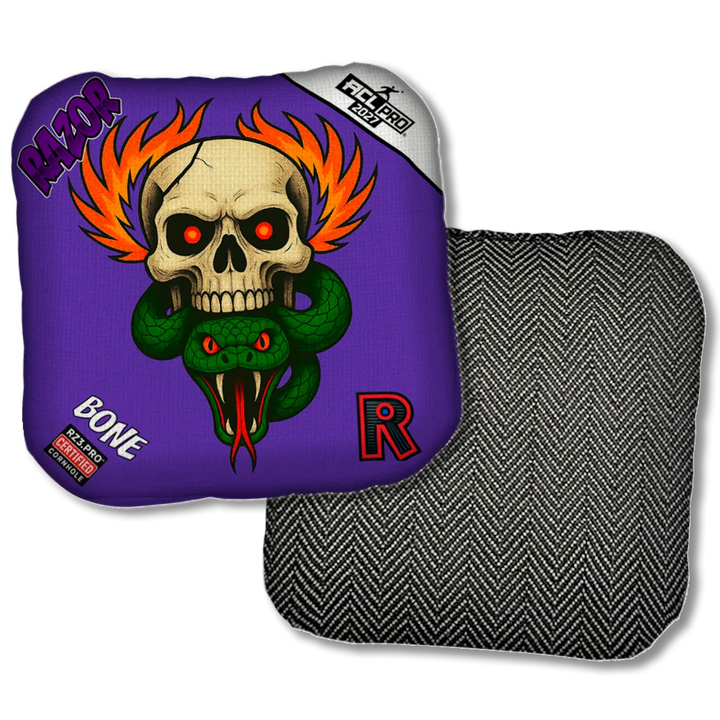 Bone PRO Skull Fire Black Back Product View