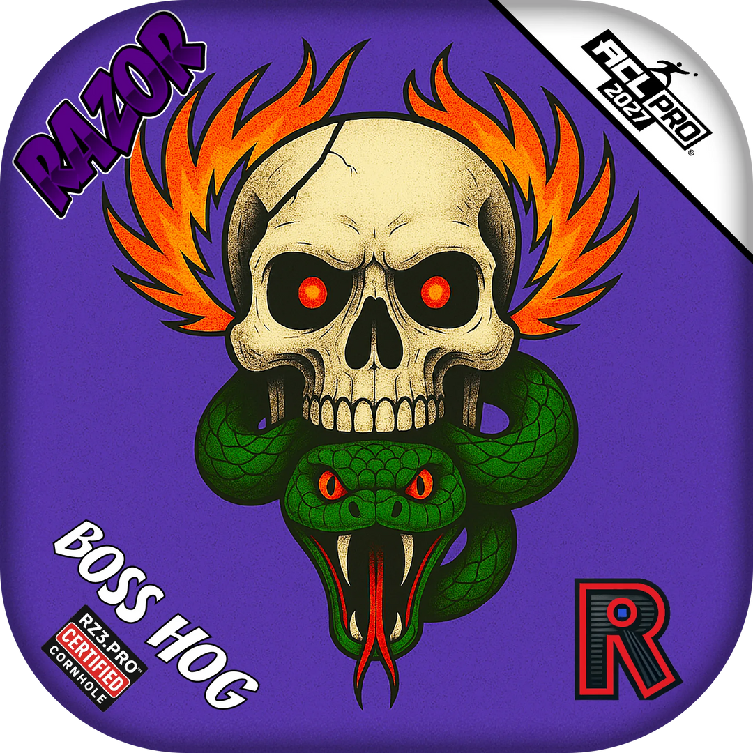 Boss Hog PRO Skull Fire Cornhole Bags