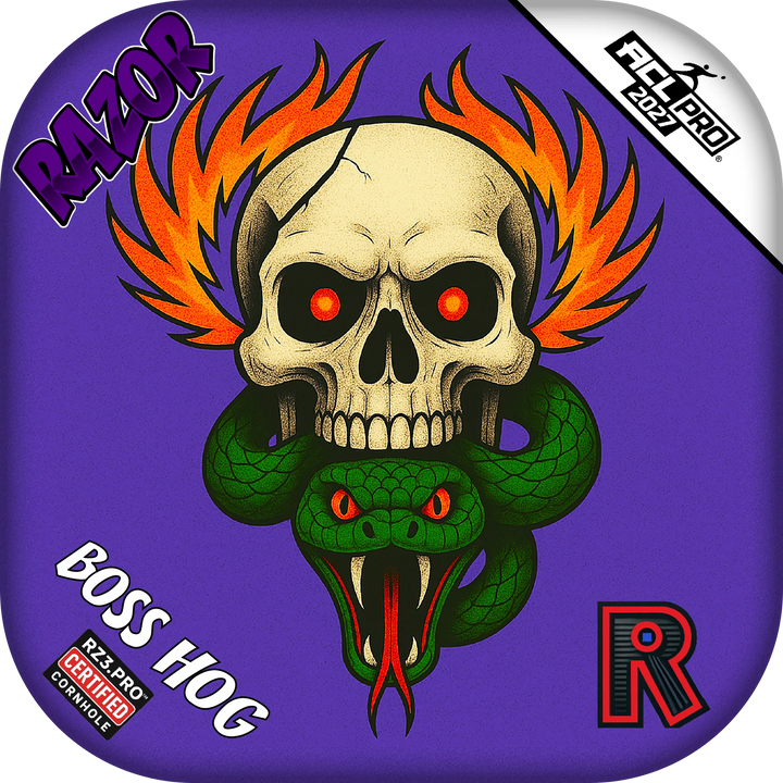 Boss Hog PRO Skull Fire Cornhole Bags