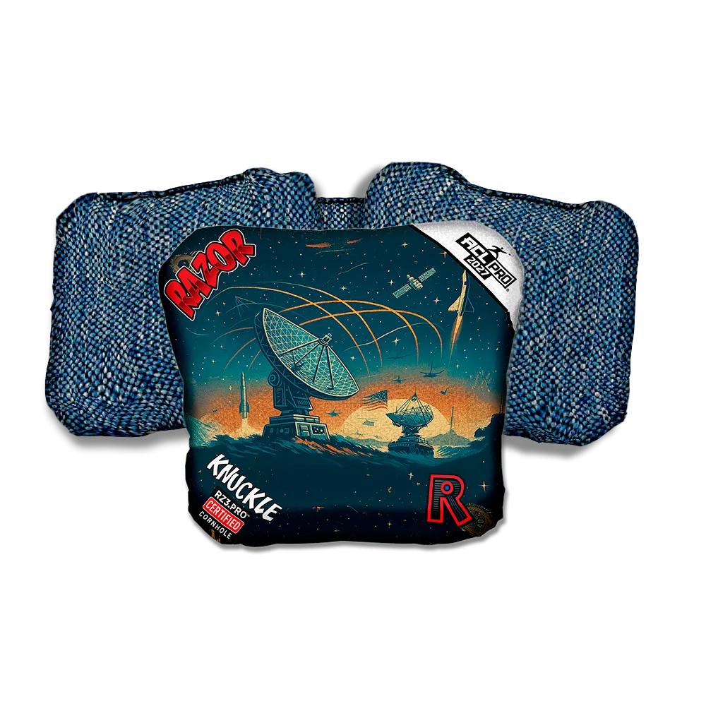 Knuckle PRO Skywatch Blue Back Cornhole Bags