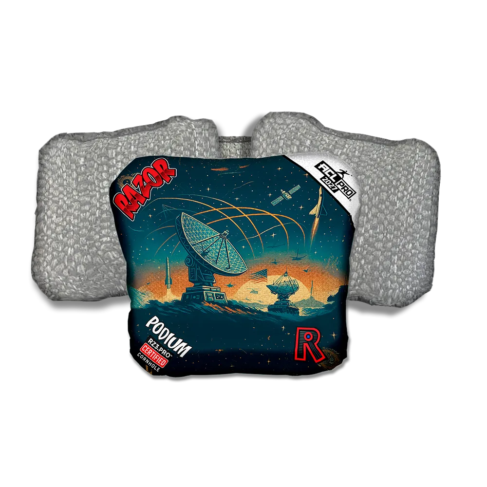 Podium PRO Skywatch Silver Back Cornhole Bags
