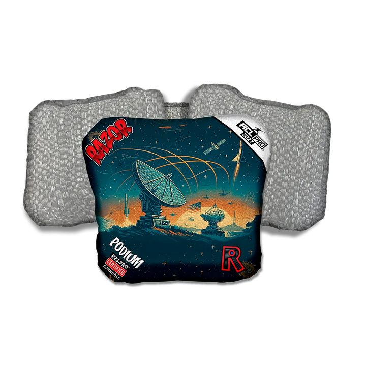 Podium PRO Skywatch Silver Back Cornhole Bags