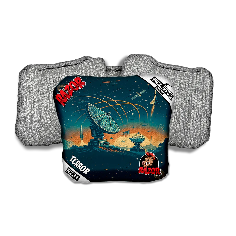 Terror COMP Skywatch Silver Back Cornhole Bags