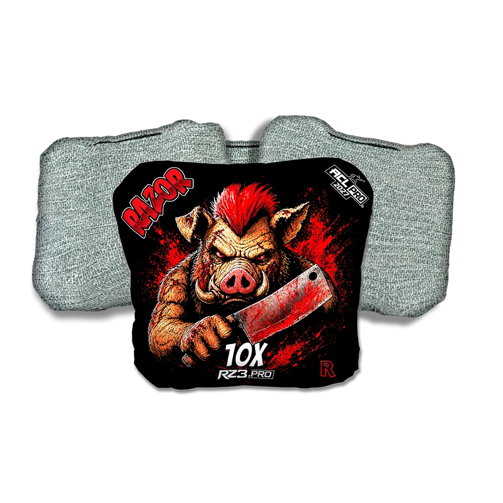 10 X PRO Slaughterhouse Light Back Cornhole Bags