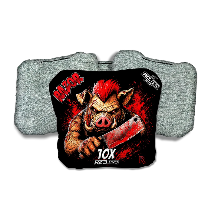 10 X PRO Slaughterhouse Light Back Cornhole Bags