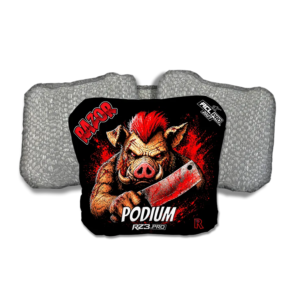 Podium PRO Slaughterhouse Silver Back Cornhole Bags