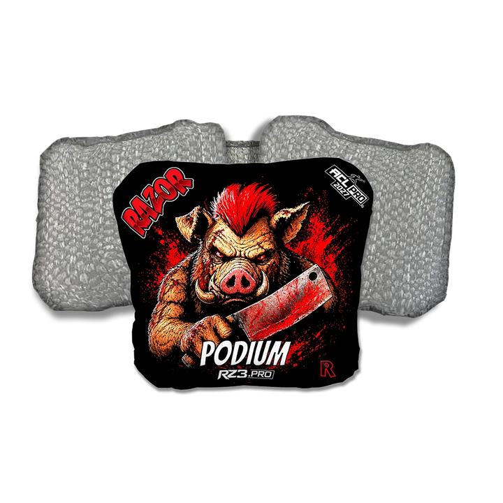 Podium PRO Slaughterhouse Silver Back Cornhole Bags
