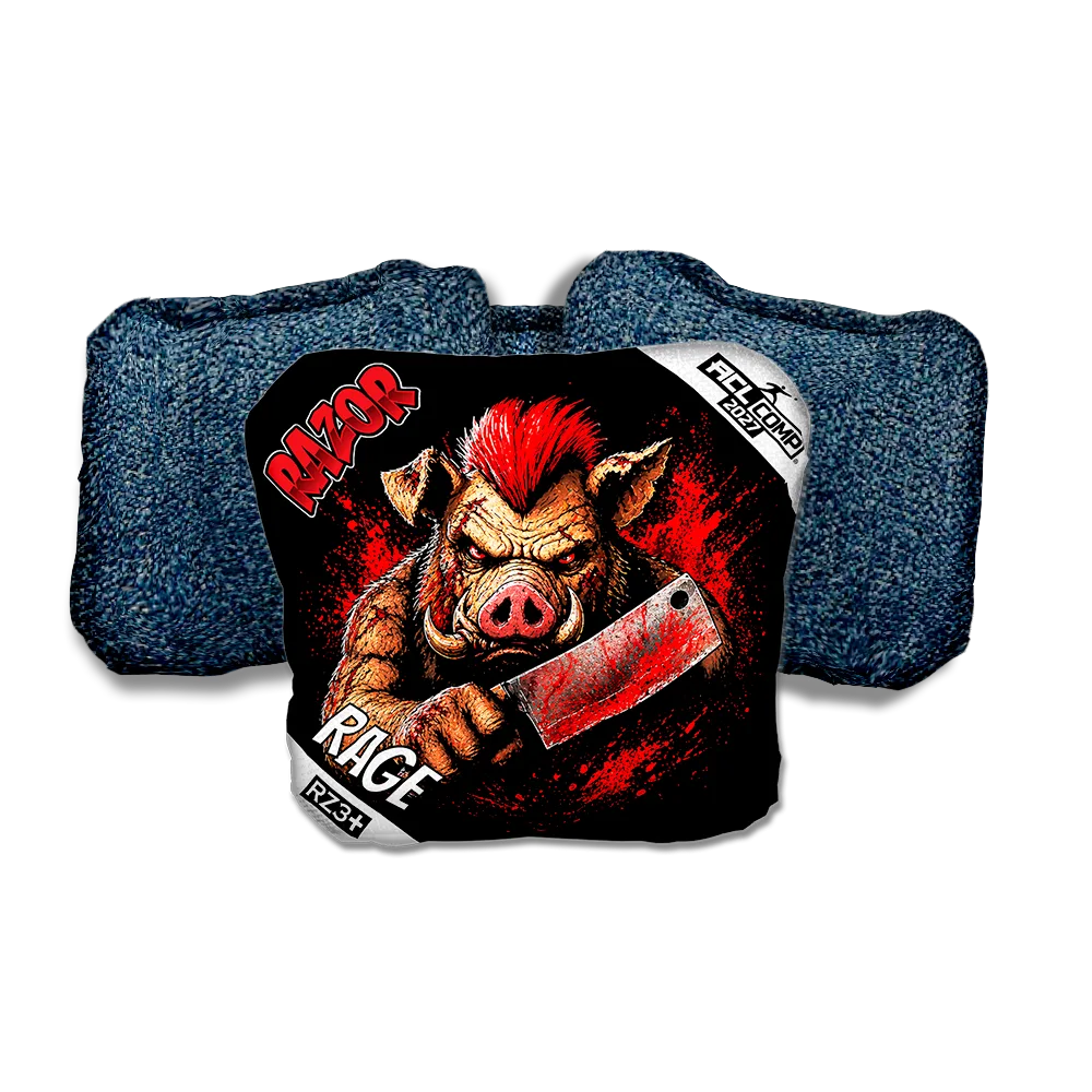 Rage COMP Slaughterhouse Blue Back Cornhole Bags