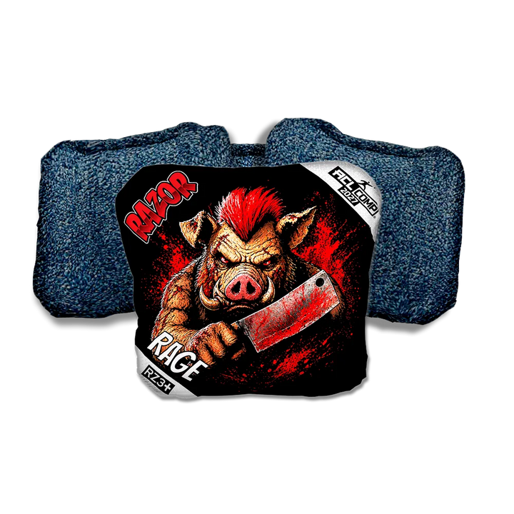 Rage COMP Slaughterhouse Blue Back Cornhole Bags