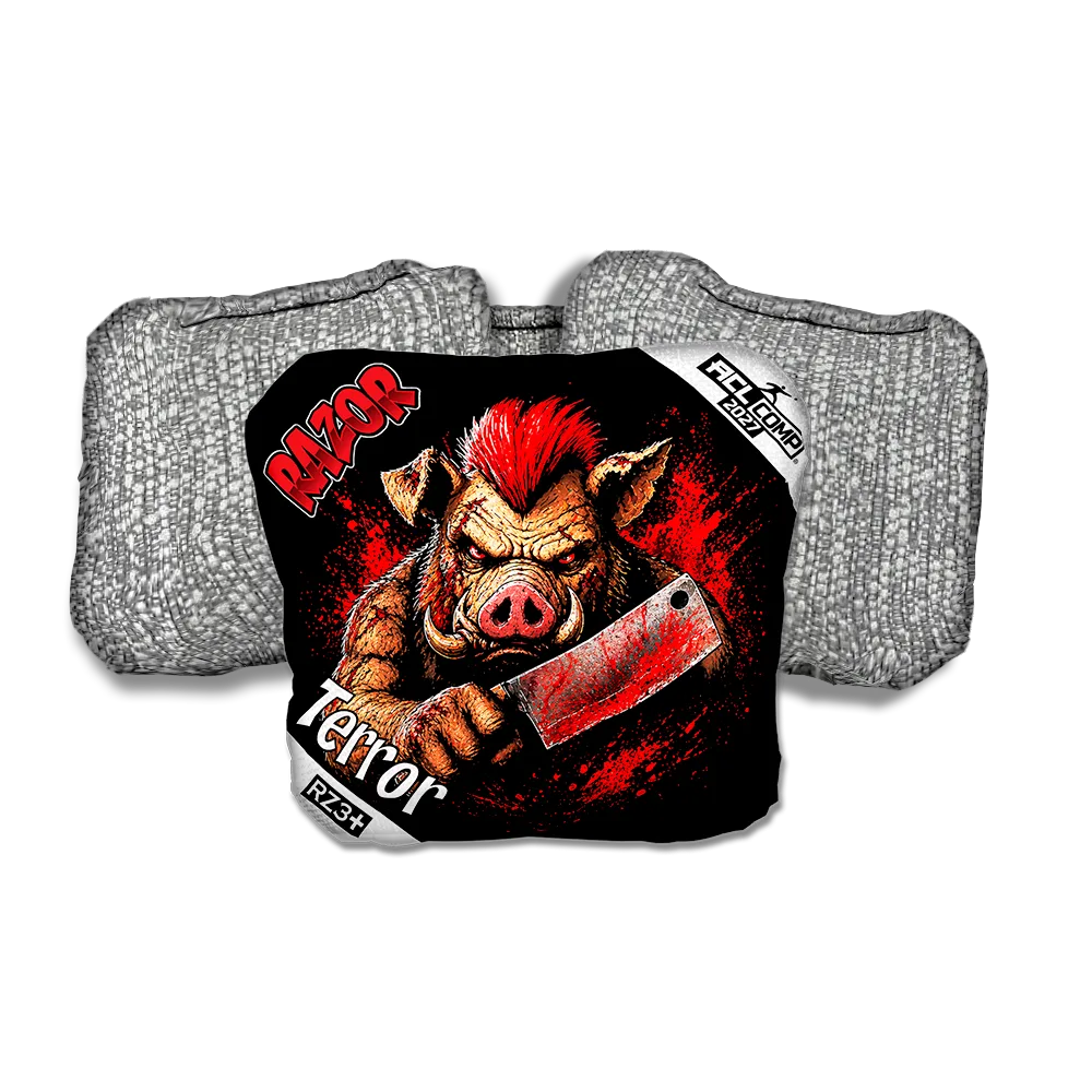 Terror COMP Slaughterhouse Silver Back Cornhole Bags