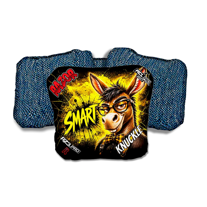 Knuckle PRO Smart A Blue Back Cornhole Bags