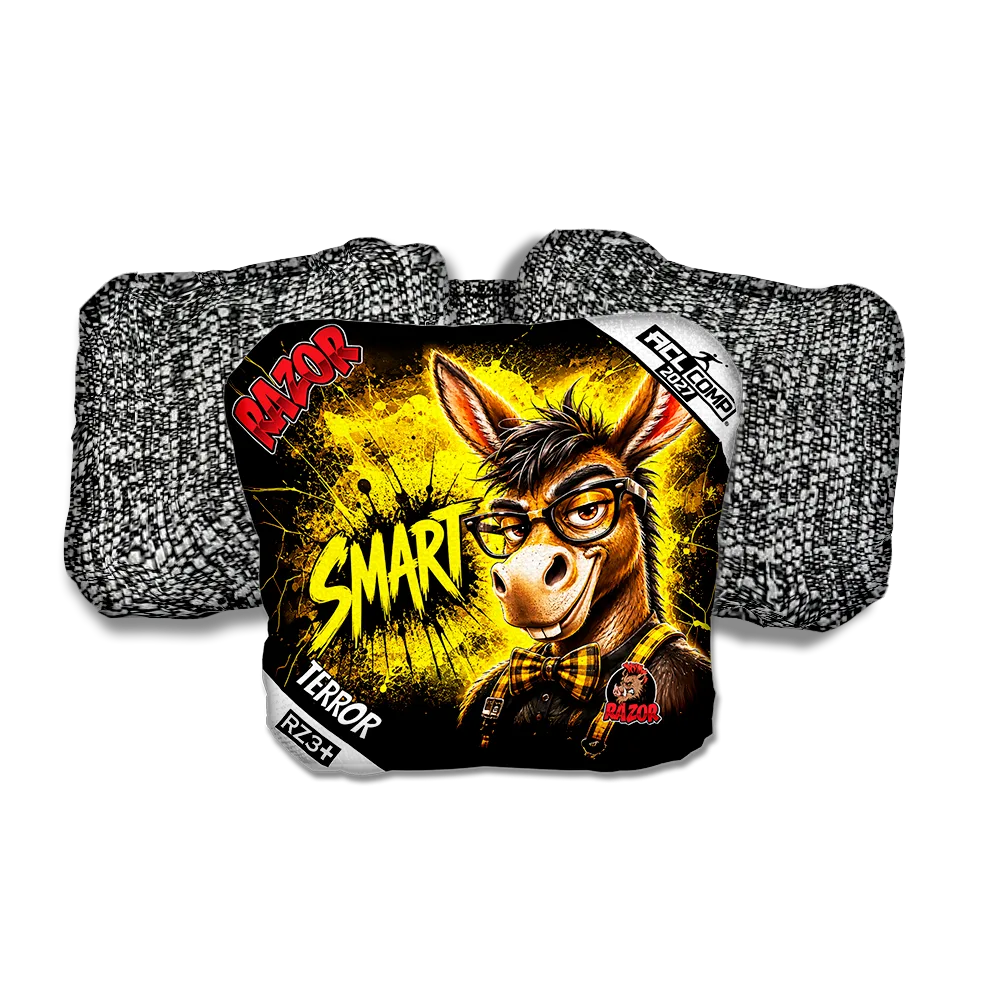 Terror COMP Smart A Salt Pepper Back Cornhole Bags