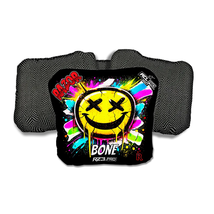 Bone PRO Smile SP Black Back Cornhole Bags