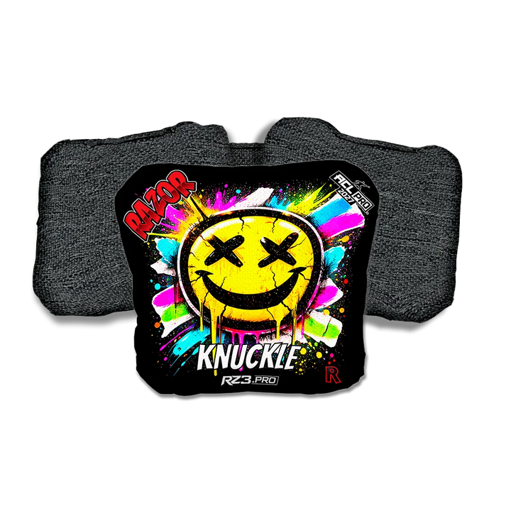 Knuckle PRO Smile SP Black Back Cornhole Bags