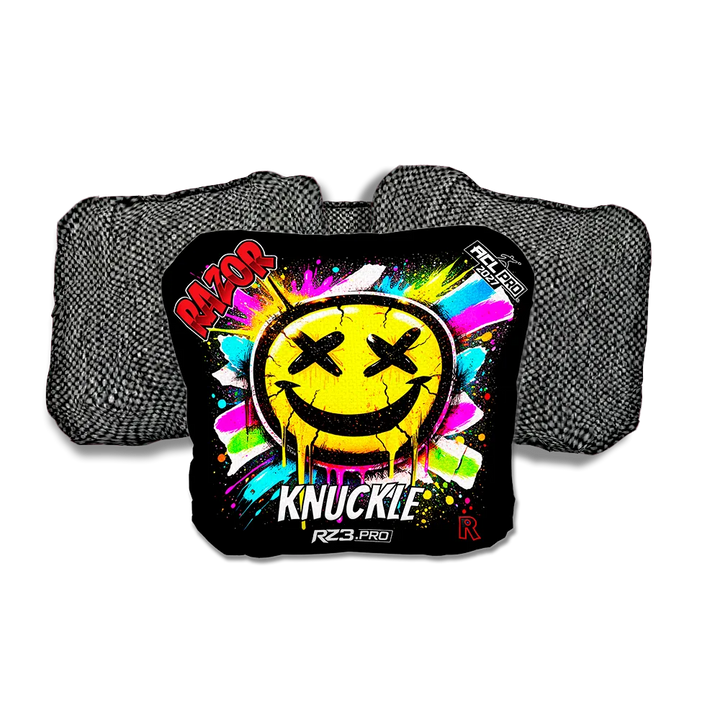 Knuckle PRO Smile SP Gray Back Cornhole Bags