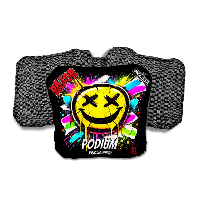 Podium PRO Smile SP Black Back Cornhole Bags