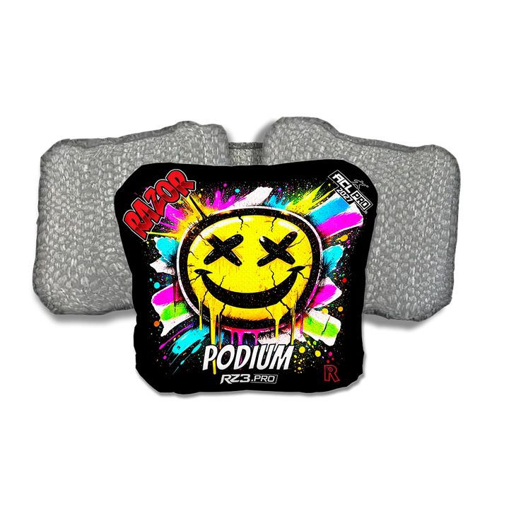 Podium PRO Smile SP Silver Back Cornhole Bags