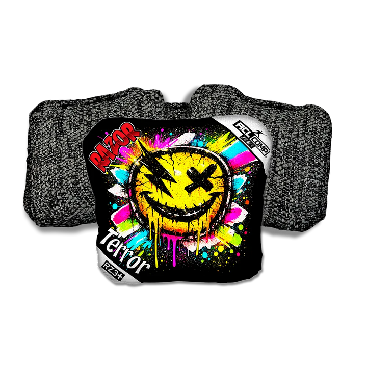 Terror COMP Smile SP Black Back Cornhole Bags
