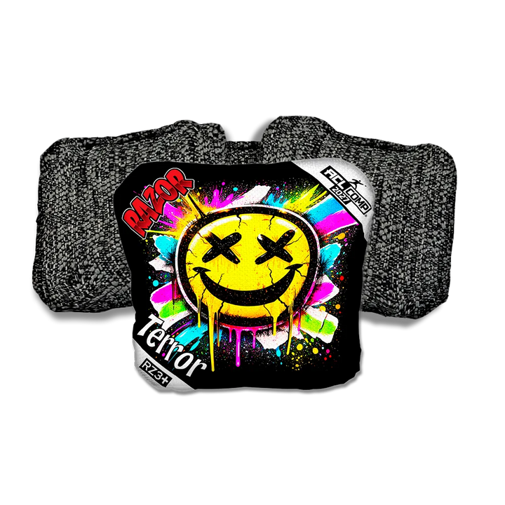 Terror COMP Smile SP Black Back Cornhole Bags