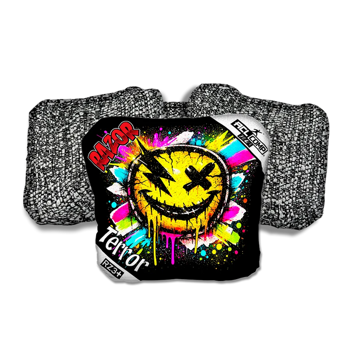 Terror COMP Smile SP Salt Pepper Back Cornhole Bags