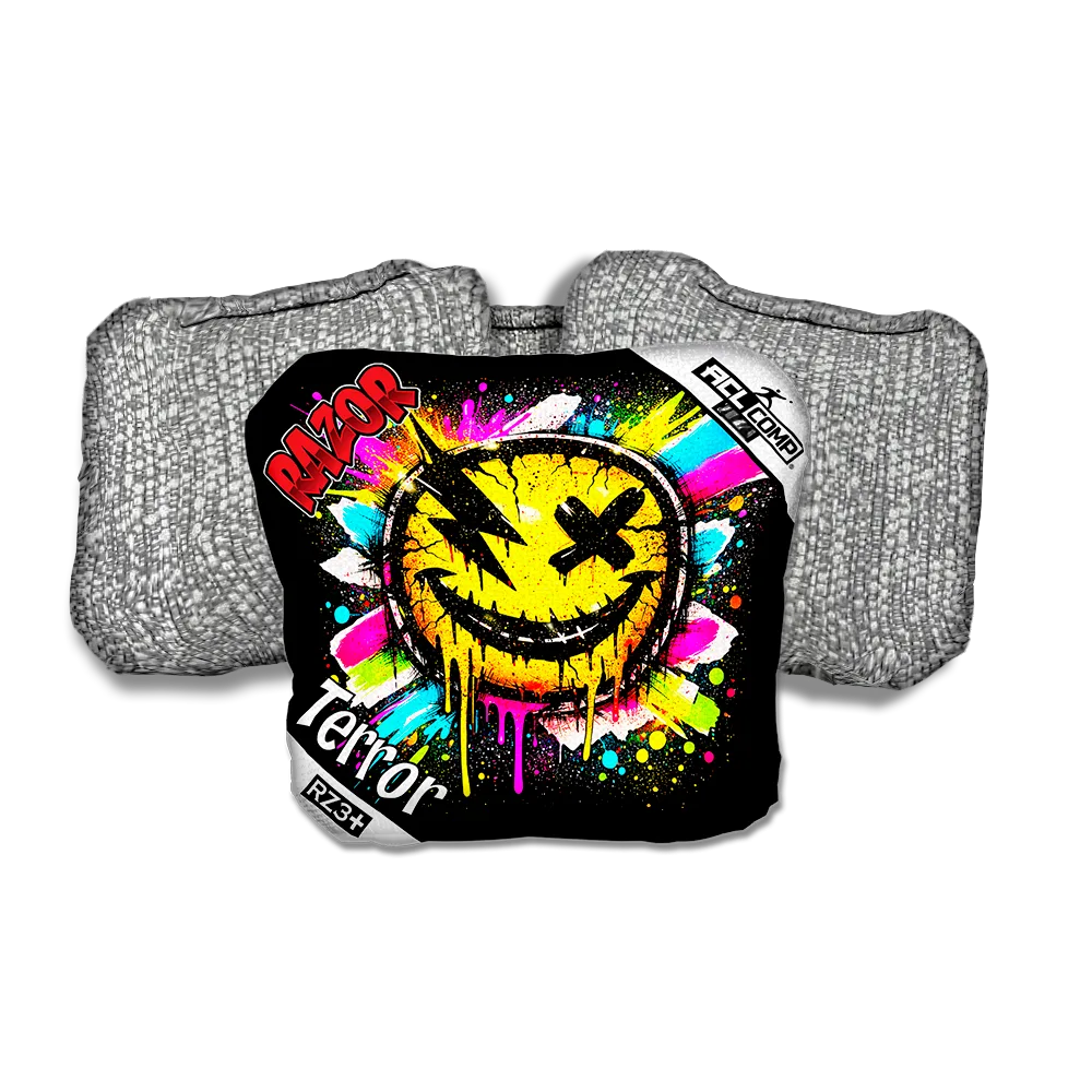 Terror COMP Smile SP Silver Back Cornhole Bags