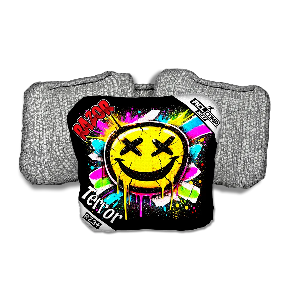Terror COMP Smile SP Silver Back Cornhole Bags