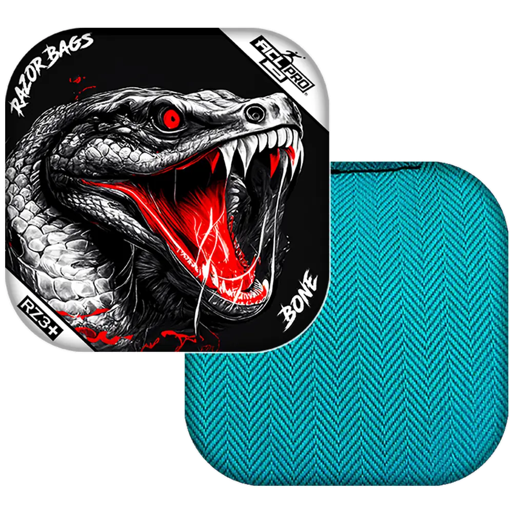 Bone | Snake | ACL PRO Razor Cornhole Bags