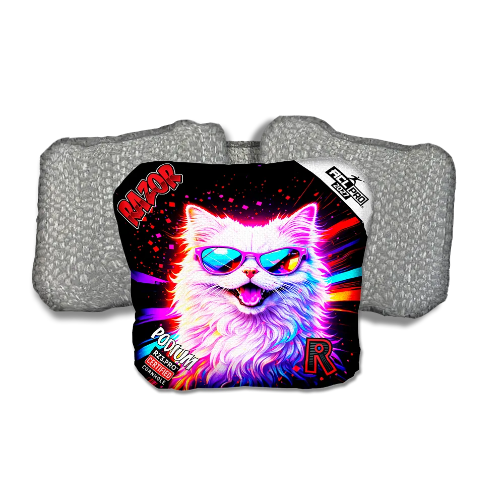 Podium PRO Snow Party Animals Silver Back Cornhole Bags