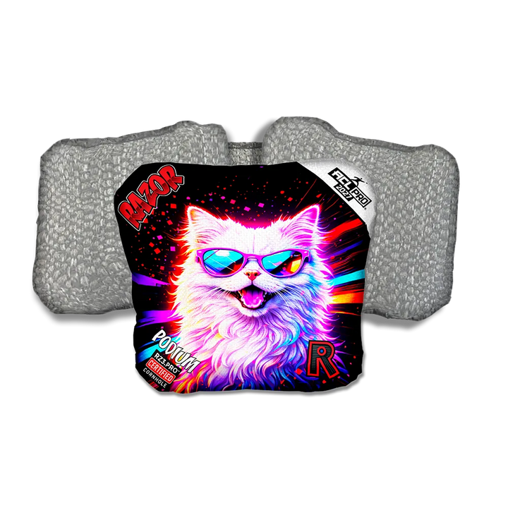 Podium PRO Snow Party Animals Silver Back Cornhole Bags