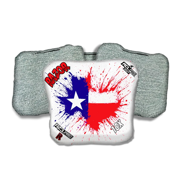 10 X PRO Splatter Texas Light Back Cornhole Bags
