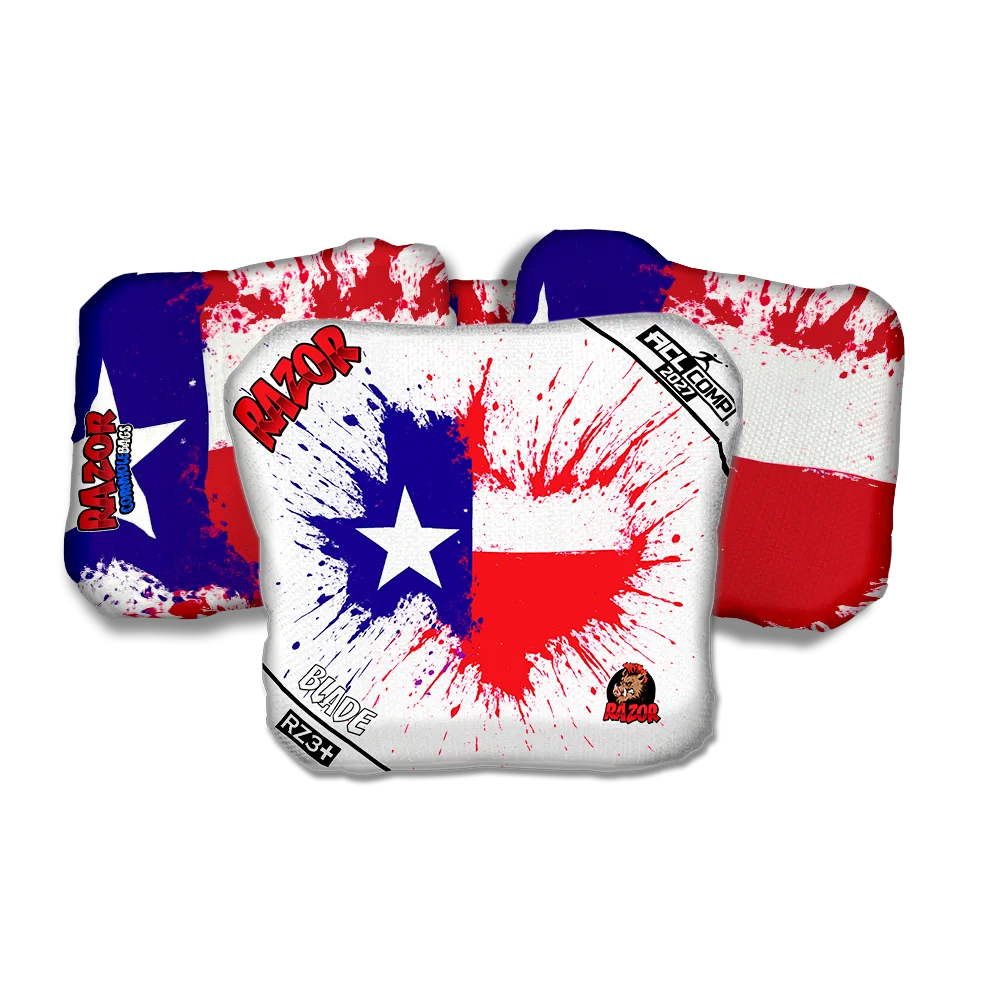 Blade COMP Splatter Texas Cornhole Bags