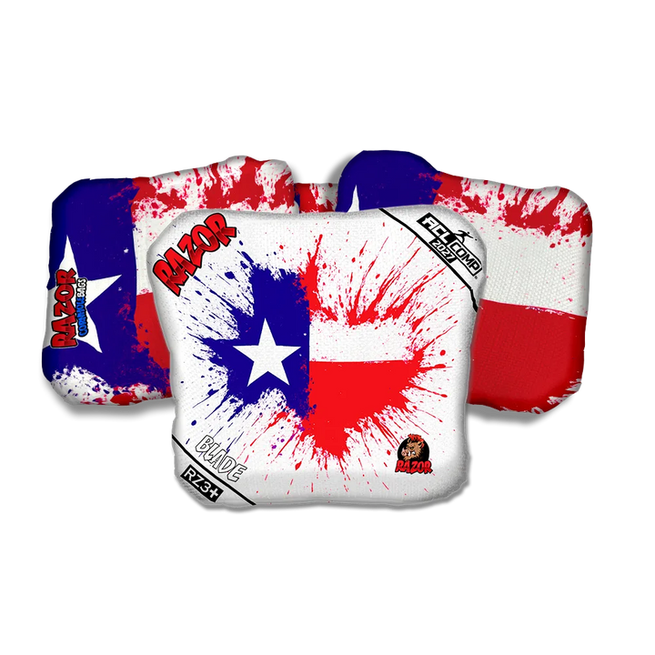 Blade COMP Splatter Texas Cornhole Bags