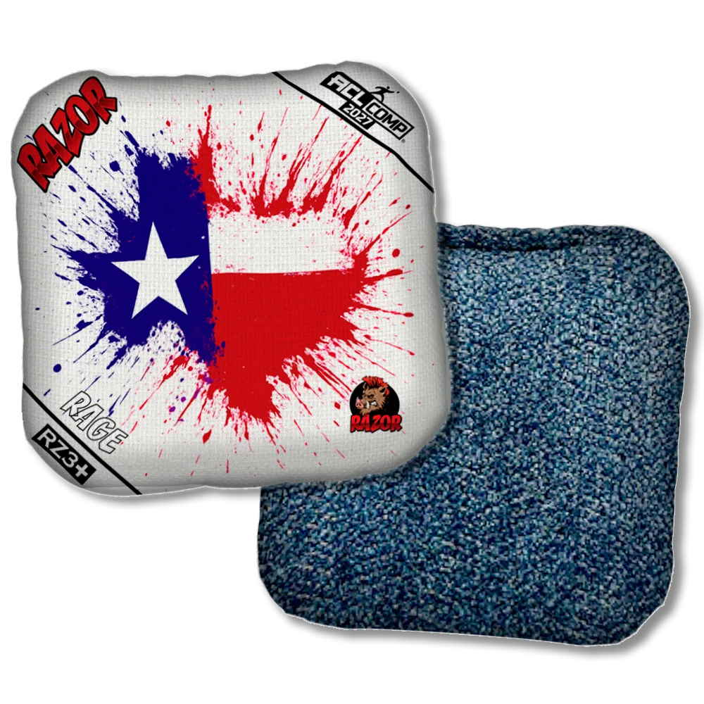 Rage COMP Splatter Texas Blue Back Product View