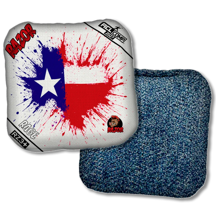 Rage COMP Splatter Texas Blue Back Product View