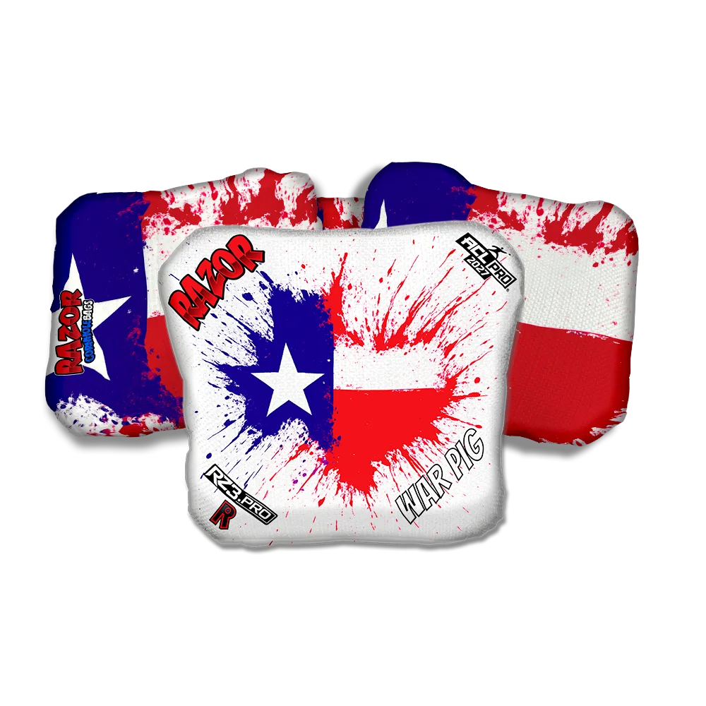 War Pig PRO Splatter Texas Cornhole Bags