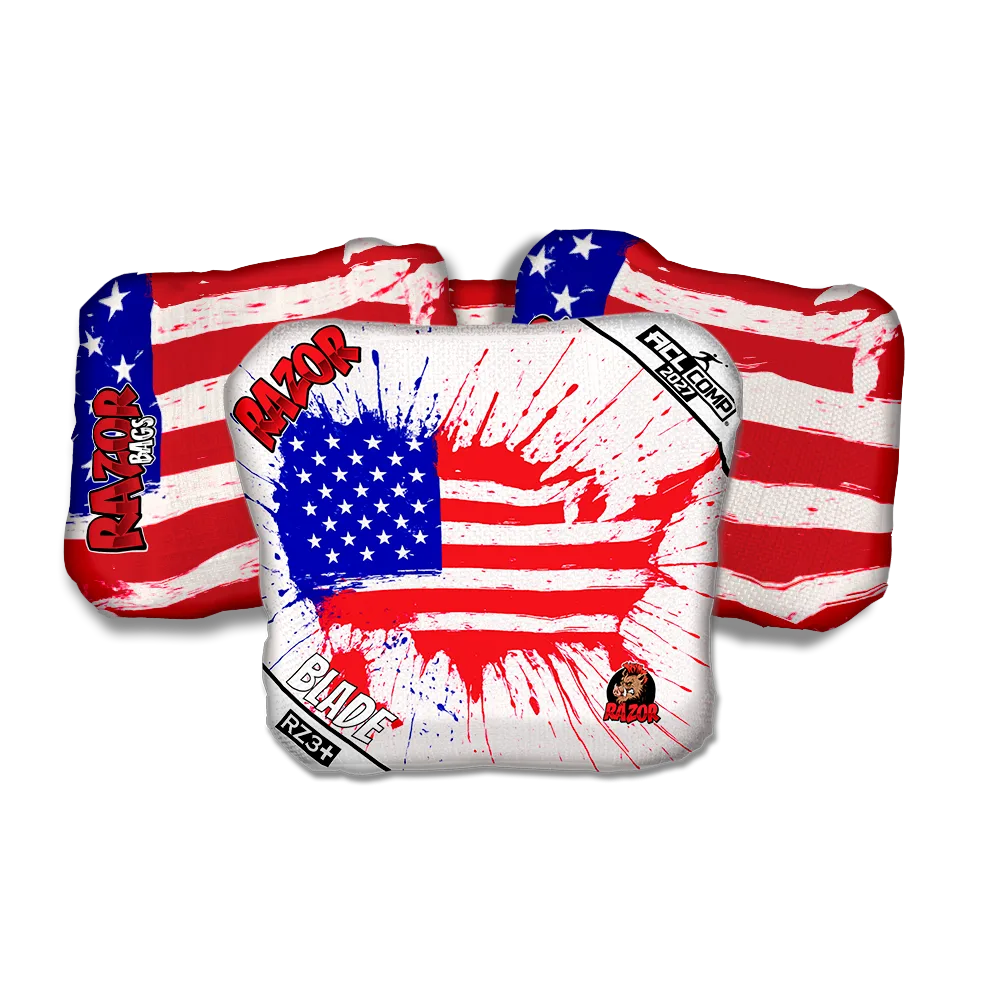 Blade COMP Splatter USA Cornhole Bags