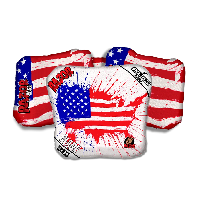 Blade COMP Splatter USA Cornhole Bags