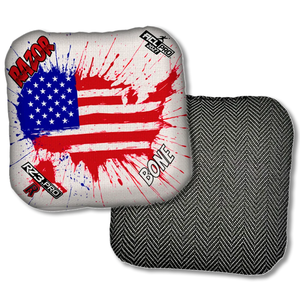Bone PRO Splatter USA Black Back Product View