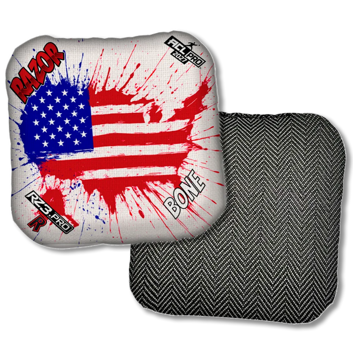 Bone PRO Splatter USA Black Back Product View