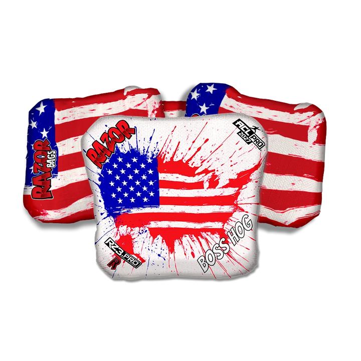 Boss Hog PRO Splatter USA Cornhole Bags