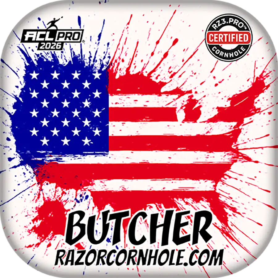 Butcher PRO | Splatter USA | Razor ACL PRO Cornhole Bags | Razor Bags