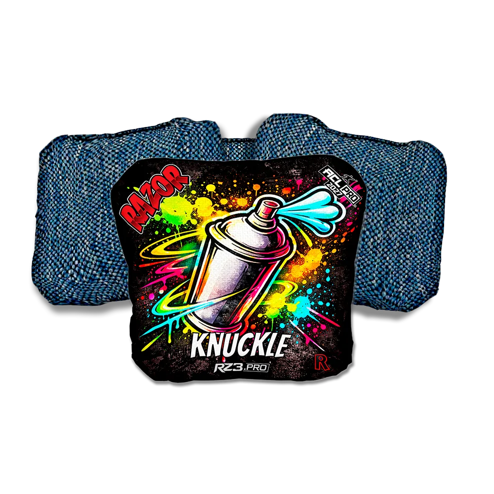 Knuckle PRO Spraycan SP Blue Back Cornhole Bags