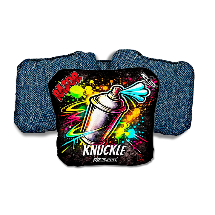 Knuckle PRO Spraycan SP Blue Back Cornhole Bags