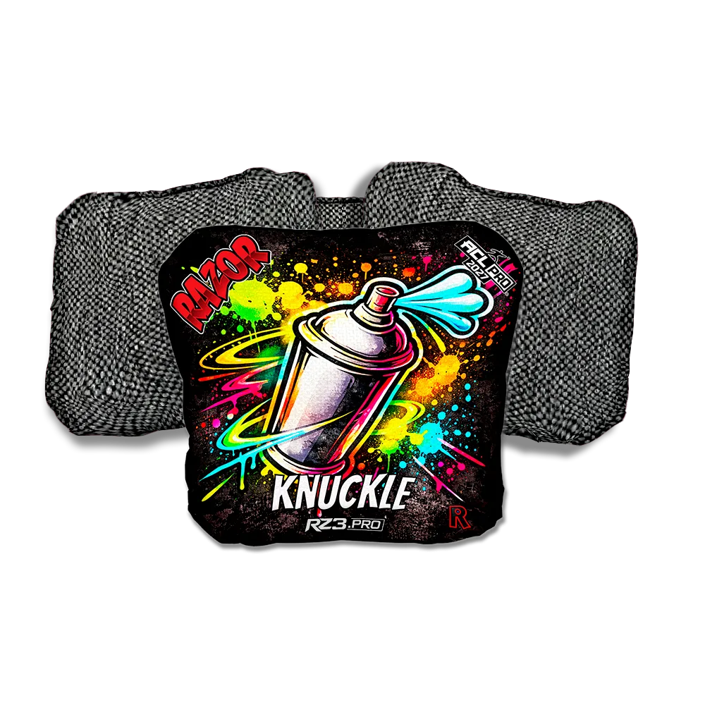 Knuckle PRO Spraycan SP Gray Back Cornhole Bags