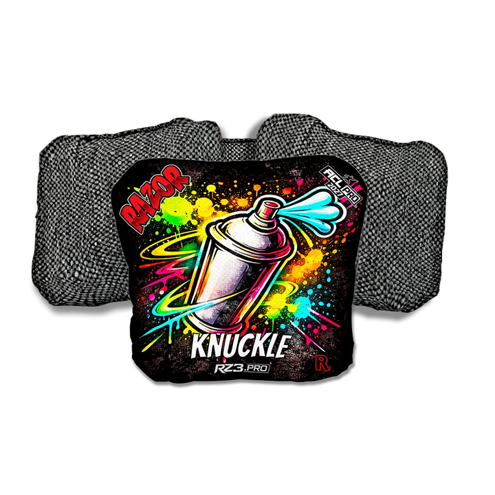 Knuckle PRO Spraycan SP Gray Back Cornhole Bags