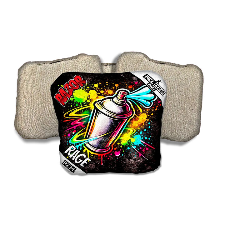 Rage COMP Spraycan SP Tan Back Cornhole Bags