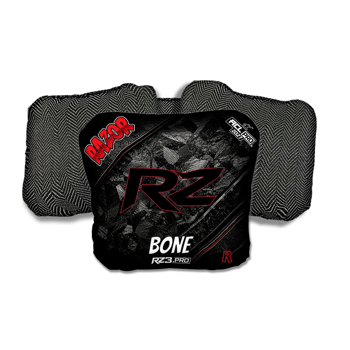 Bone PRO Stealth RZ Black Back Cornhole Bags